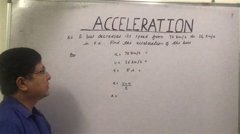 Ncert Class Ix Physics Numerical On Acceleration Part 3 Youtube