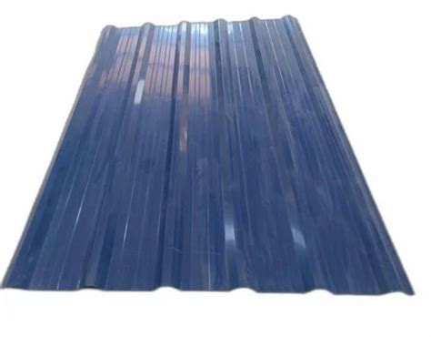 Film Coated Blue Polycarbonate Roofing Sheet Thickness 0 45mm At Rs