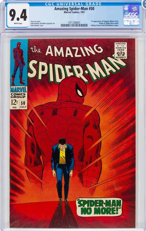 Amazing Spider Man Cgc Wp St Appearance Of The Kingpin