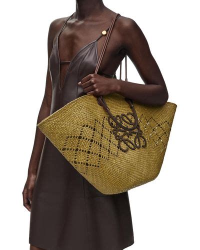 Loewe Anagram Basket Beach Bags For Women Lyst