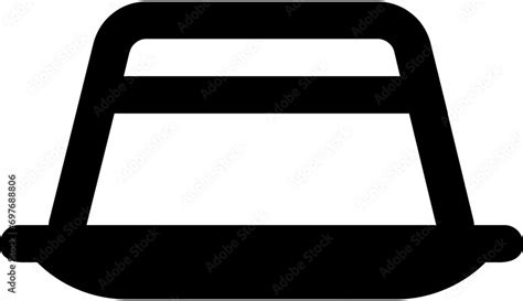pudding logo vector pudding icon vector black  white pudding
