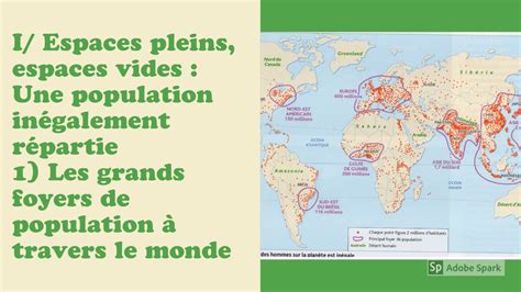 La Répartition De La Population Mondiale Et Ses Dynamiques 6ème