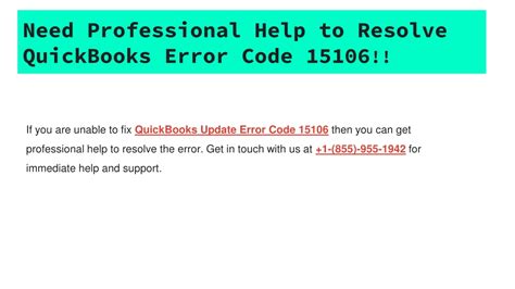 Ppt Steps To Fix Quickbooks Update Error Code Powerpoint