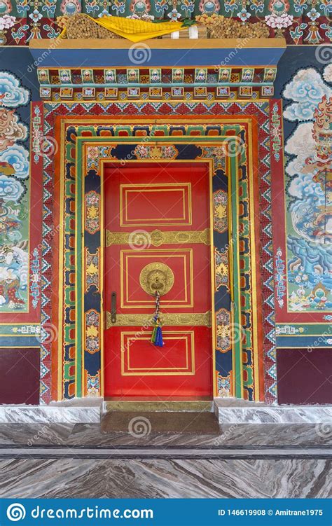 Vibrant Monastery Door Near Ravangla,Sikkim,India Stock Photo - Image of beautiful, asia: 146619908