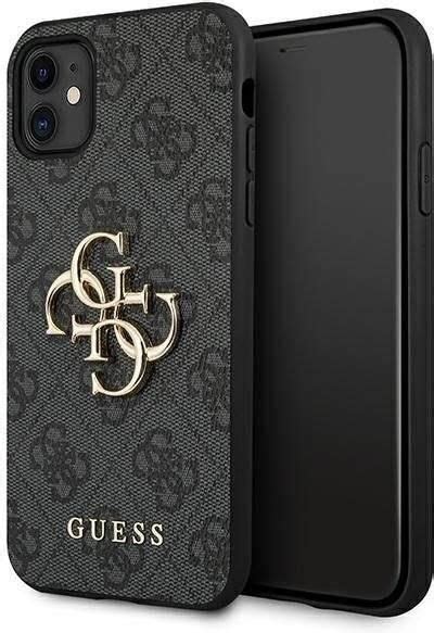 Oryginalne Etui Iphone Guess Big Metal Logo Guhcn Gmggr Czarne