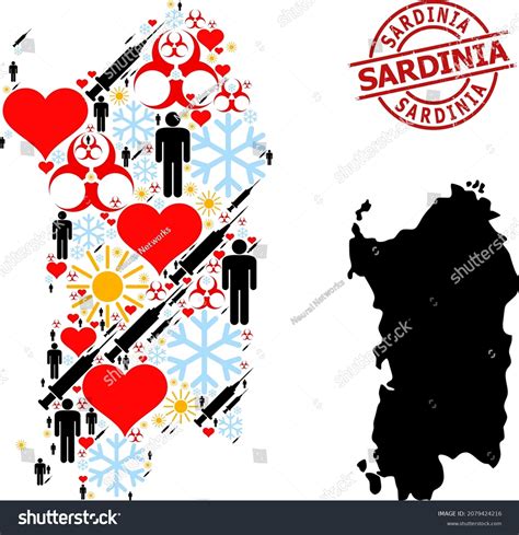 Sardinien Winter Over Royalty Free Licensable Stock Illustrations