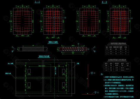 箱梁预留孔钢筋构造图cad图纸装饰装修素材免费下载图片编号4769341 六图网