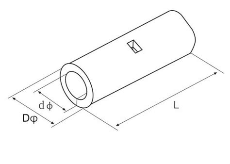 New Withstand Voltage Wire Butt Connectors Naked Non Insulated Butt