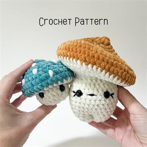 Crochet Mushroom Pattern Frankie Fungi Sammy Spore Mushroom Etsy