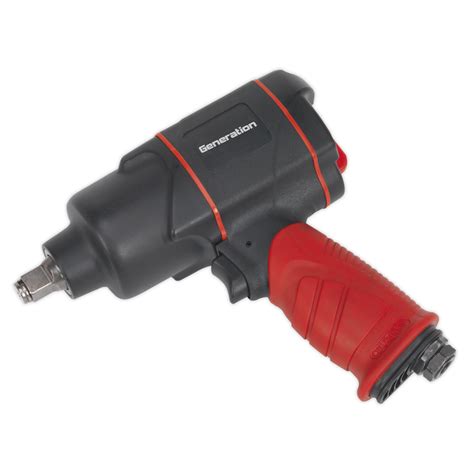 Composite Air Impact Wrench Sq Drive Twin Hammer Huttie