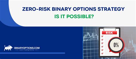 Binary Options Zero Risk Strategy Is That Possible