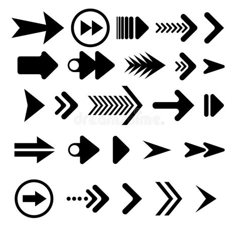 Arrow Vector Icon Set Signs Direction Icon Set Arrow Symbol Stock