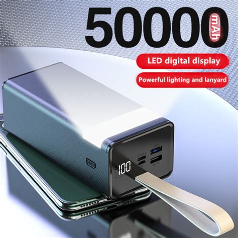 Power Bank Luxurieux Mah Chargement Rapide Pd W Led Ultra