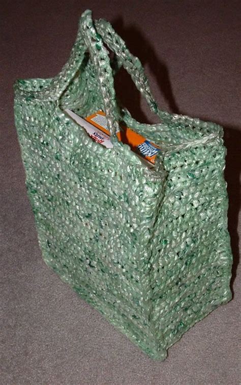 Crocheted Recycled Plastic Grocery Bags Iucn Water