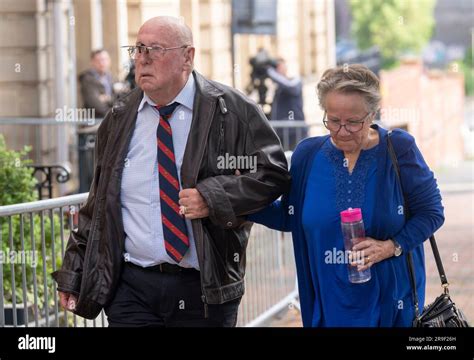 Witnesses Roger Jones And Susan Jones Arrive At County Hall In Preston Lancashire On The First