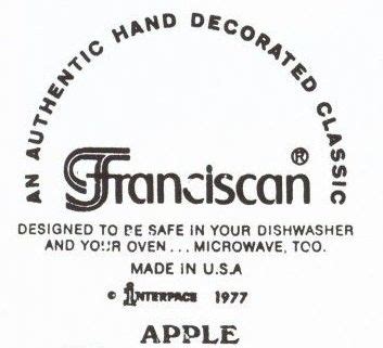 Franciscan Marks – Earthenware – Franciscan Ceramics Archive