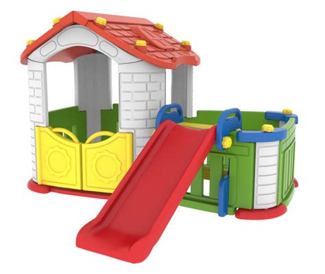 Kids Indoor Playhouse With Slide / Cedarworks promotes active, indoor ...