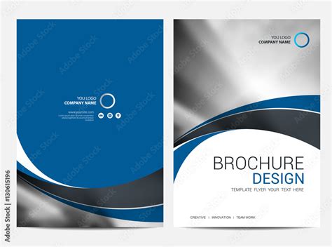 Brochure template Annual report background for business design Stock ...