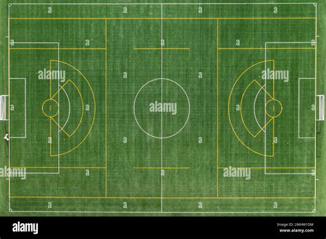 Aerial View Of A Multi Use Playfield With Soccerlacrosse Fields And