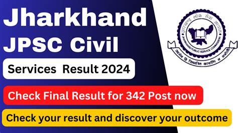 Jharkhand Jpsc Civil Services Result 2024 Out For 342 Post Check Yours Now