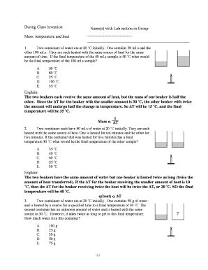 Fillable Online Genchem1 Chem Okstate 49 During Class Invention Mass