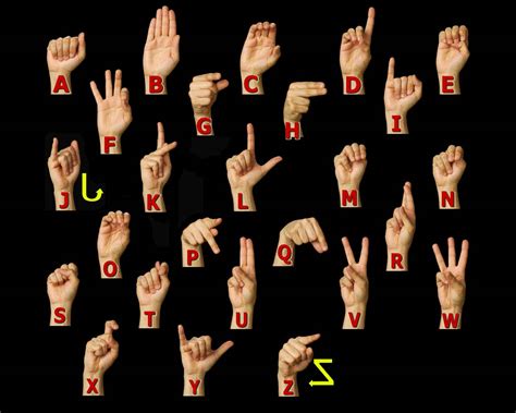 American Sign Language Manual Alphabet Klementinenovia