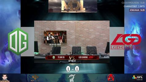 Og Vs Lgd Mars Dota League Thai Caster Youtube