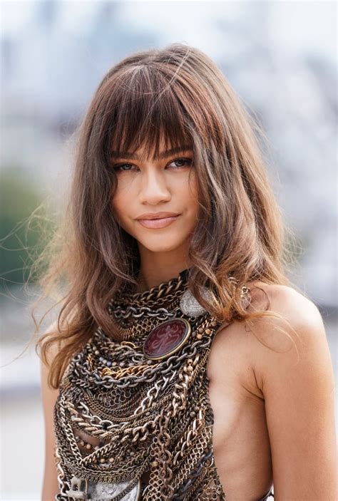 Zendaya With Birkin Bangs 45 Best Celebrity Fringes In Hollywood Of