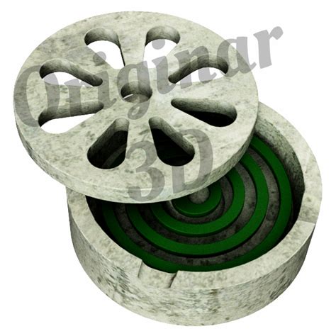 Archivo 3D MOLDE PORTA ESPIRAL De CEMENTO YESO Mosquito Coil Holder