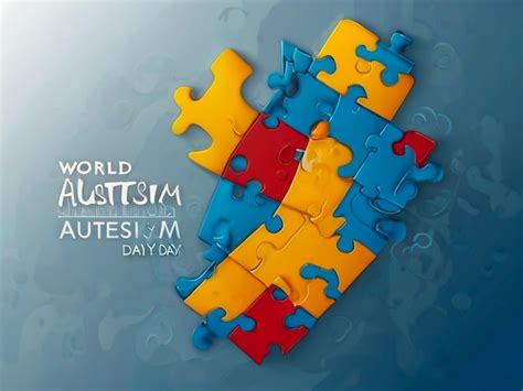 Premium Photo Illustrationbanner Or Poster Of World Autism Awareness Day