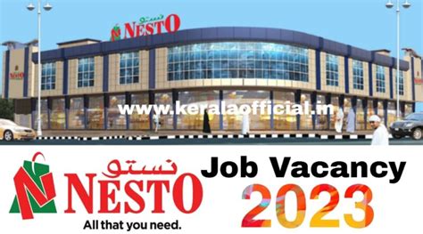 Nesto Hypermarket Careers Kerala Official