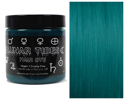 Cerulean Sea Teal Hair Dye Dark Teal Hair Semi Permanent Hair Dye