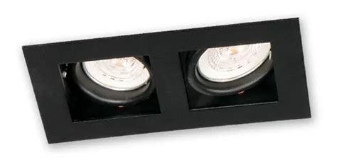 Spot Embutir Cardanico 2 Luces Para Dicro Led Gu10 C Zocalo