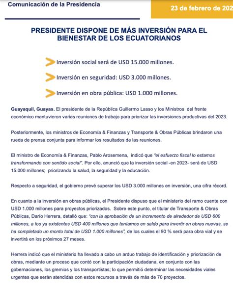 Radio Pichincha On Twitter 🔴 AtenciÓn El Gobierno Nacional Anuncia