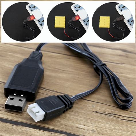 Rechargeable DC 5V 1A 7 4v 1000mA USB Charger Adapter Connector With XH