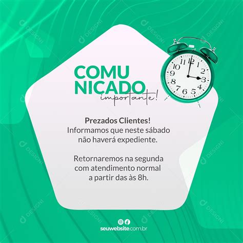 Comunicado Prezados Clientes Informamos Que Neste S Bado N O Haver