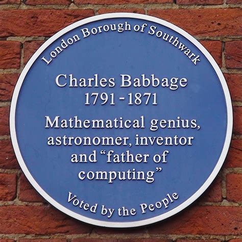 Charles Babbage Se17 London Remembers Aiming To Capture All