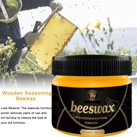 2pcs Beeswax Furniture Polish Wood Seasoning Beewax Natural Wood Wax