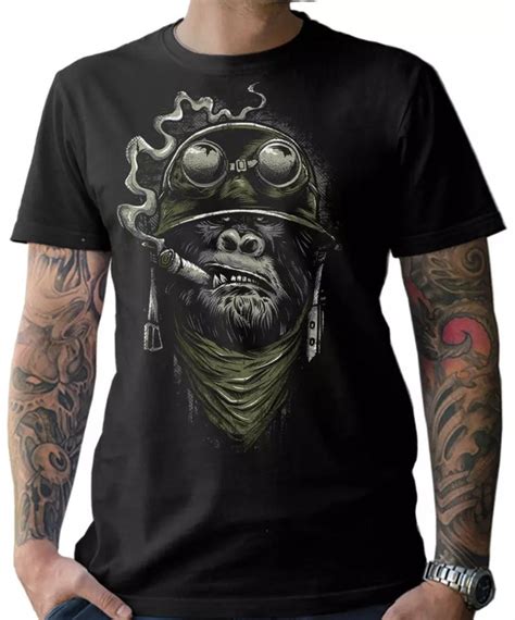 Gorilla Biker Mens Womens T Shirt Gorilla Biker