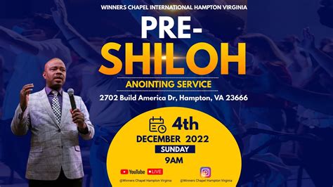 PRE SHILOH ANOINTING SERVICE DEC 04TH 2022 I WINNERS CHAPEL HAMPTON