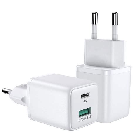 Joyroom L QP303 Mini Fast Charger 30W PD QC3 0 White με Θύρα USB A και