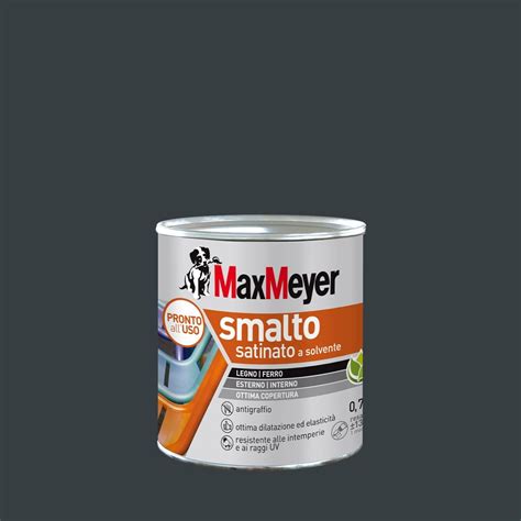 Smalto MAX MEYER SMALTO A SOLVENTE SATINATO Base Solvente Grigio