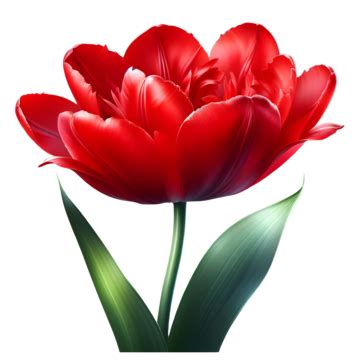 Red Tulip Flower Closeup Flower Red Tulip Flower Png Transparent