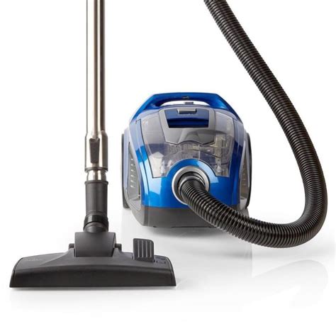 Nedis Aspirateur Sans Sac 3 0l Bleu 500 W Avec Brosse Parquet Rayon D