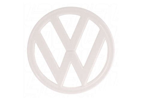 VW Classic Bus T2 VW Emblem Plastic White - Autostyle Motorsport South ...