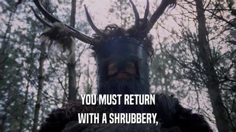 Monty Python And The Holy Grail Quotes Shrubbery