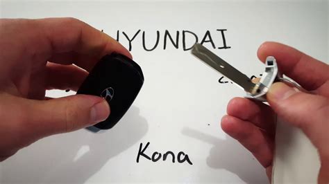 Hyundai Kona Key Fob Battery Replacement 2018 2019 Youtube