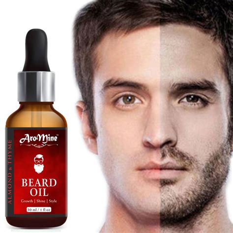 Buy Aromine 100 Natural Beard Growth Oil Almond And Thyme 30 Ml Hair Oil 30 Ml Online