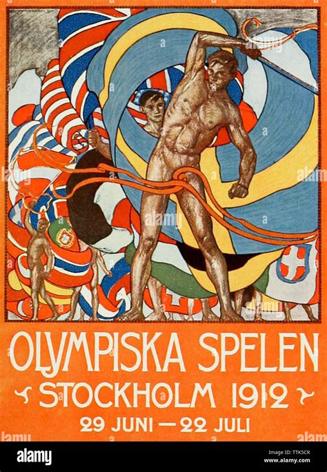 Jeux olympiques d été de 1912 s est tenu à Stockholm Photo Stock Alamy