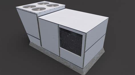 Air Conditioner Rooftop D Model Turbosquid